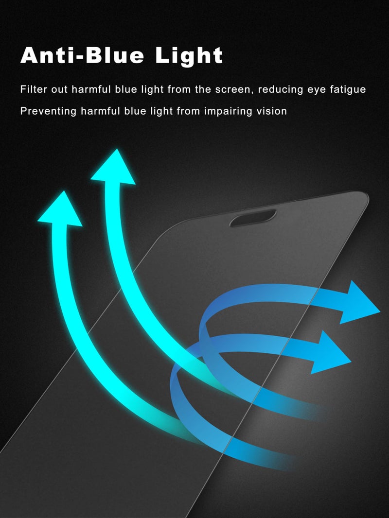 GIGIKISS 2 Pack for iPhone 16 Pro Max Matte Screen Protector 6.9 inch, Anti Fingerprint Anti Glare Screen Protector Tempered Glass Easy Installation - Image 4