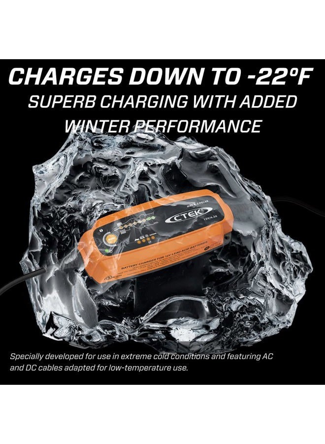 CTEK (56-958) MUS 4.3 POLAR 12 Volt Fully Automatic Extreme Climate 8 Step Battery Charger - Image 3