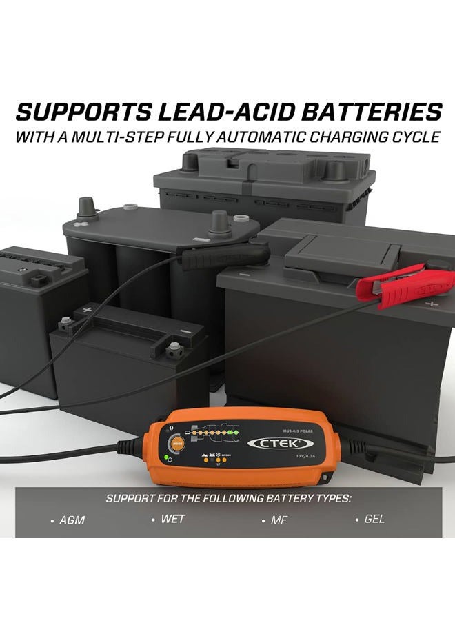 CTEK (56-958) MUS 4.3 POLAR 12 Volt Fully Automatic Extreme Climate 8 Step Battery Charger - Image 5