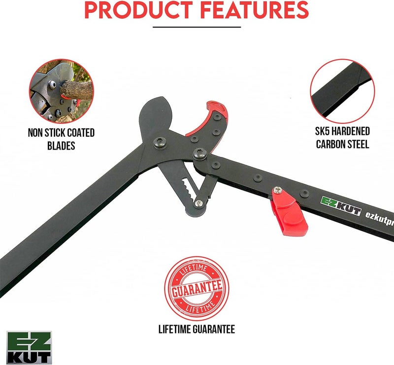 EZ Kut BranchCutter Anvil Loppers. Ratcheting Tree Cutter - Sub Compact Lightweight Packable Loppers best Tree Branch Cutter - Yard Tools Since 1988 - Image 2