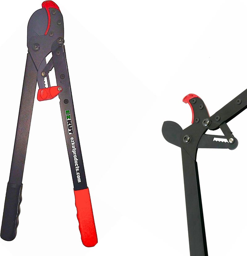 EZ Kut BranchCutter Anvil Loppers. Ratcheting Tree Cutter - Sub Compact Lightweight Packable Loppers best Tree Branch Cutter - Yard Tools Since 1988 - Image 1