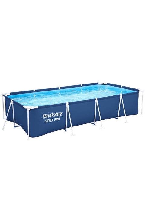 مسبح مستطيل Bestway Steel Pro™‎ بأبعاد 4.00 متر × 2.11 متر × 81 سم - متعة الصيف في حديقتك