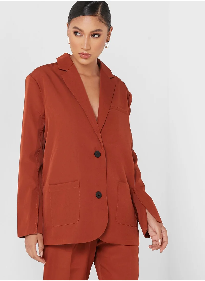 4th & Reckless Pocket Detail Tailored Blazer