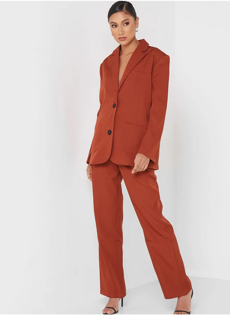 4th & Reckless Pocket Detail Tailored Blazer