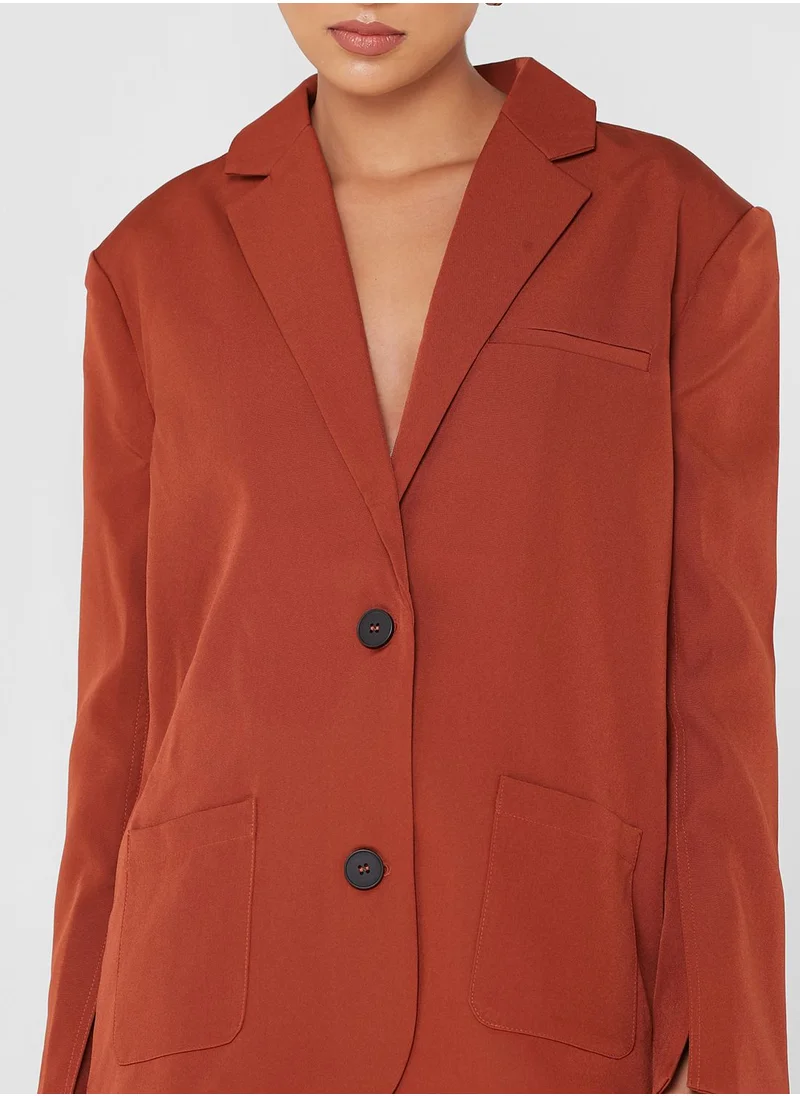 4th & Reckless Pocket Detail Tailored Blazer