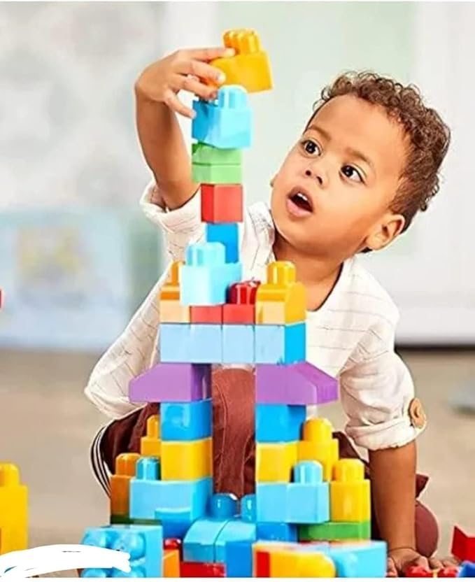 MOPANIRAJ Kid's 45 Pcs Big Mega Size Blocks Toys Building and Construction Block Set for Children Boys and Girls (Multicolor) Ideal for Birthday Gifting - Image 4