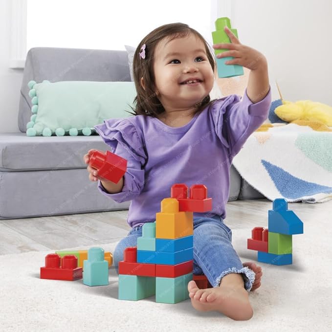 MOPANIRAJ Kid's 45 Pcs Big Mega Size Blocks Toys Building and Construction Block Set for Children Boys and Girls (Multicolor) Ideal for Birthday Gifting - Image 3