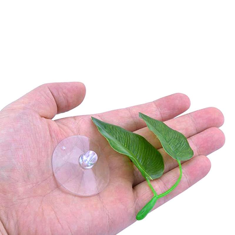 VAYINATO ® 2 قطع وسادة نباتية مزدوجة الأوراق لمنطقة راحة سمكة البيتا تحاكي الموطن الطبيعي لمناطق تكاثر البيتا | خالية من BPA | آمنة للأسماك من بيتزلايف وورلد - Image 2