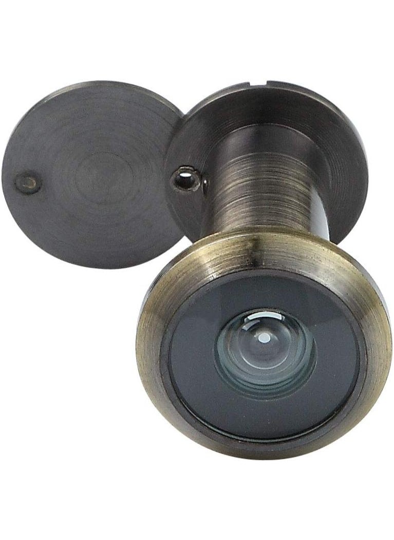 Generic 220° Wide Angle Heavy Duty Door Viewer – Solid Brass Peephole – Fits 1-3/8” to 2-1/8” Doors – Easy Installation – 1 Pack  - Image 3