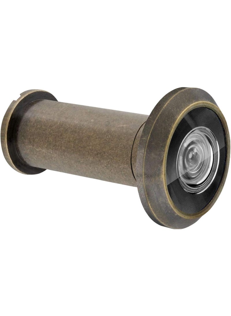 Generic 220° Wide Angle Heavy Duty Door Viewer – Solid Brass Peephole – Fits 1-3/8” to 2-1/8” Doors – Easy Installation – 1 Pack  - Image 1