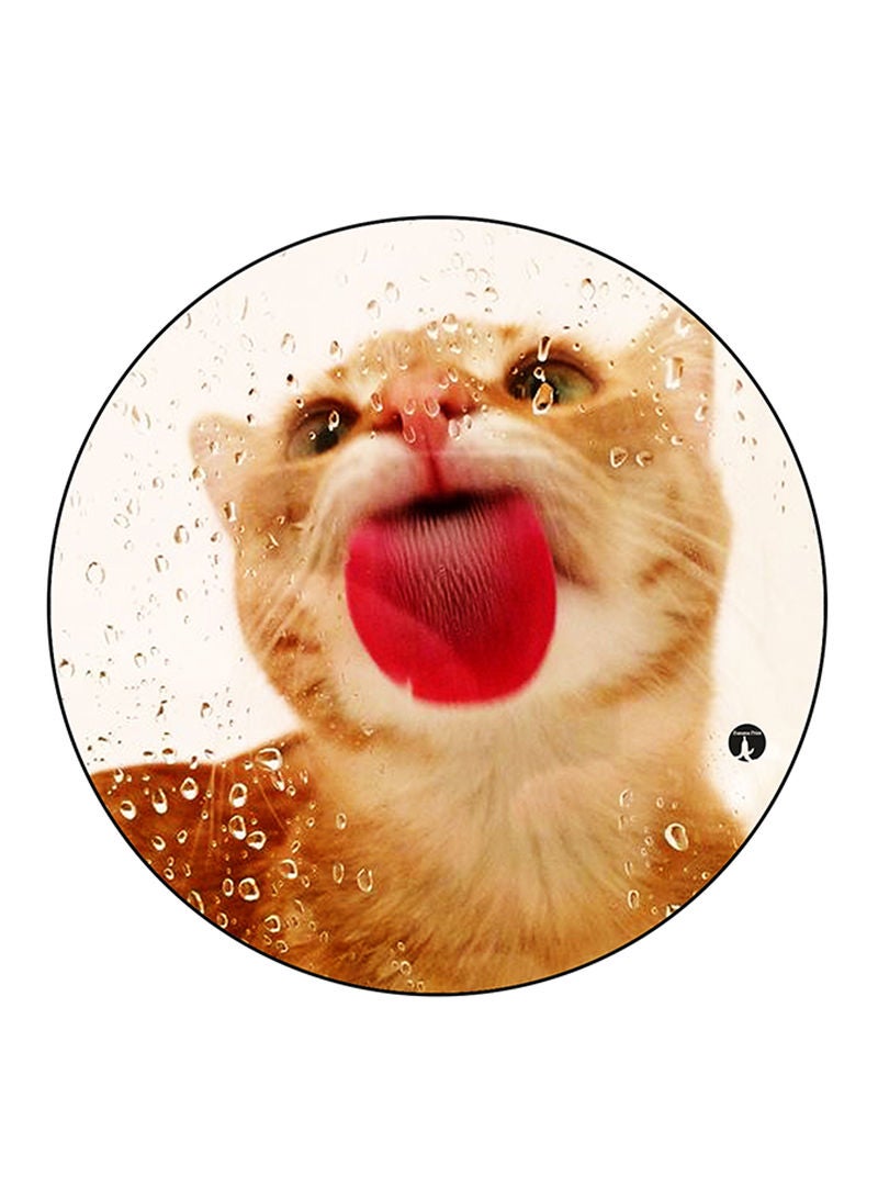 RKN Cat Printed Mouse Pad  Multicolour