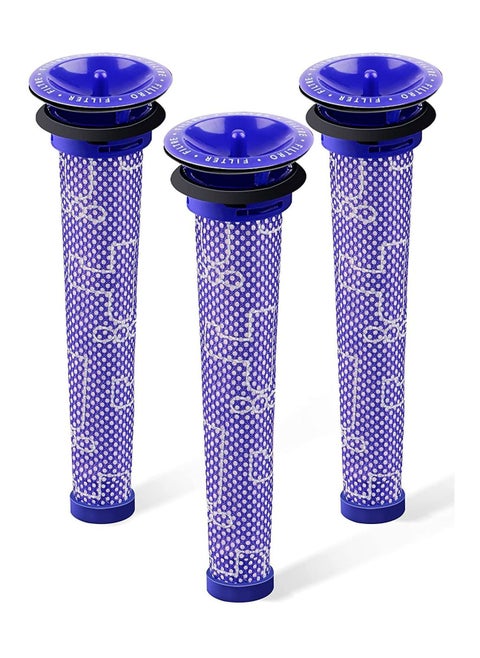 Replacement Pre Filters for Dyson, SYOSI Vacuum Filter Compatible Dyson V8 V7 V6 DC59 DC58 Replaces Part 965661-01 Motor 3 Pack