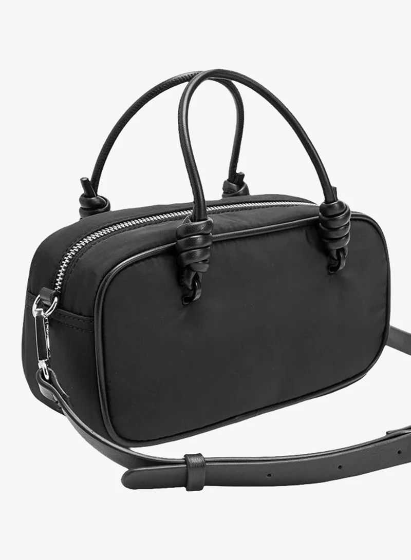 Parfois Black Nylon Bowling Bag for Women | Best Price UAE