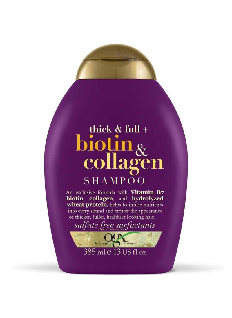 Ogx - Biotin And Collagen Shampoo 385ml - Image 1