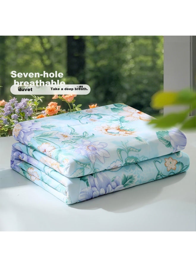 Fuanna Summer Cooling Quilt, Double-sided Cooling Comforter, Washable, Antibacterial, Air Conditioning Quilt, Summer Double-size Quilt, 203×229cm - Image 2