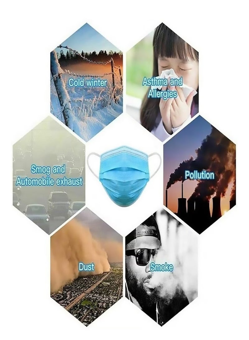 فالكون قناع وجه فالكون الواقي للاستخدام مرة واحدة، 50 قطعة، 3 طبقات - Image 2