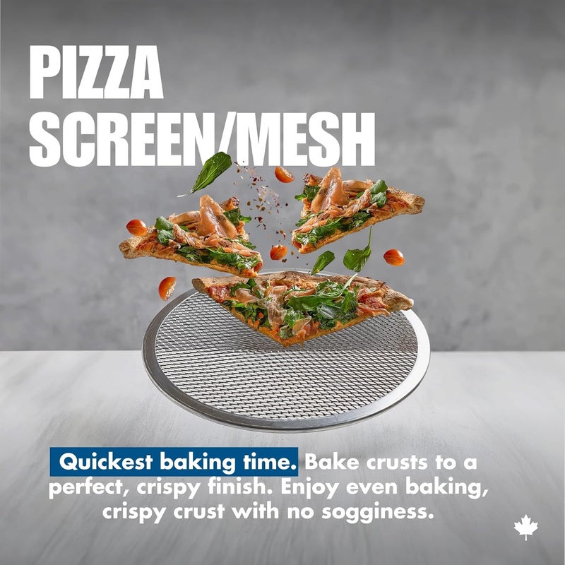 Norjac 16 Inch Pizza Screen, 2 Pack – Aluminum Mesh for Oven, Seamless, Rust-Free, Durable Baking Trays for Crispy Crusts - Image 2