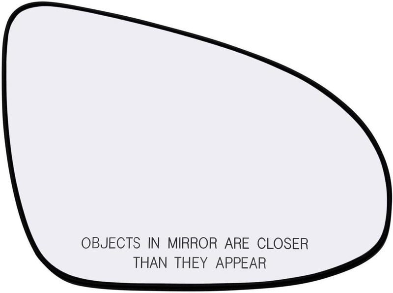 Rugged TUFF Passenger Side Mirror Glass For 2012-2017 Toyota Camry, 2013-2018 Toyota Avalon Right Rear View Convex Mirrors with Back Plate 8791706400 TO1325118 Non-Heated - Image 1