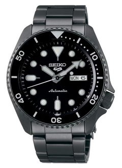 Seiko Men's 5 Sports Round Shape Stainless Steel Analog Wrist Watch 43 mm - Grey - SRPD65K1  - Image 1