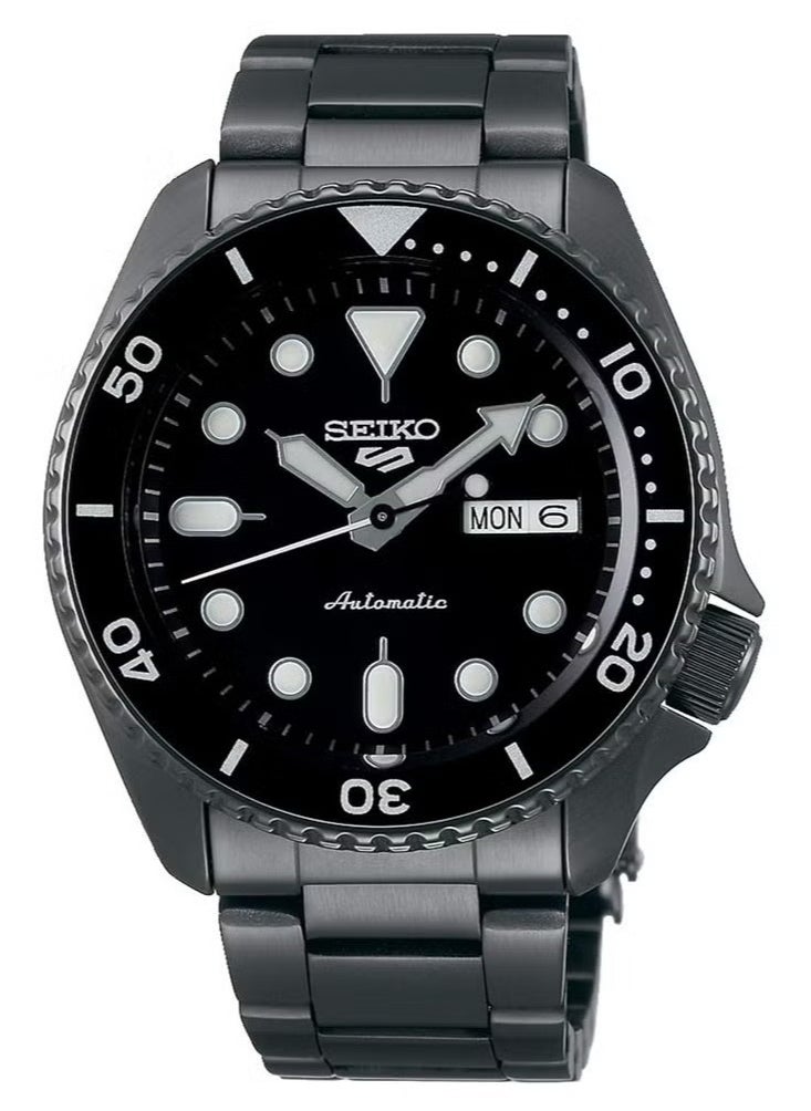 Seiko Men's 5 Sports Round Shape Stainless Steel Analog Wrist Watch 43 mm - Grey - SRPD65K1  - Image 1