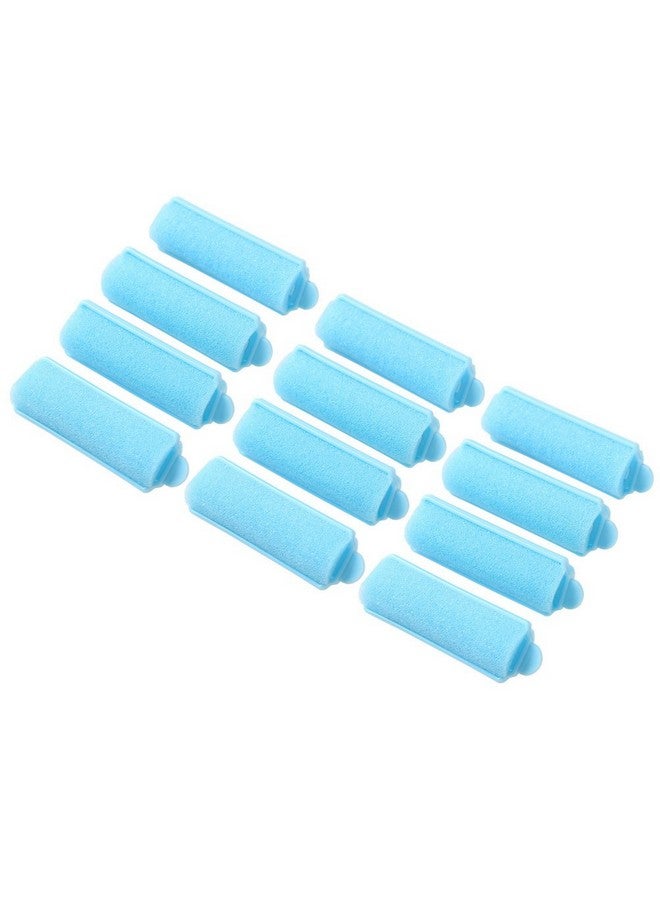 بينج شاو ماي 12 قطعة من بكرات الشعر الإسفنجية الرغوية، بكرات الشعر الزرقاء، أدوات تصفيف الشعر المجعدة والمرنة - Image 2