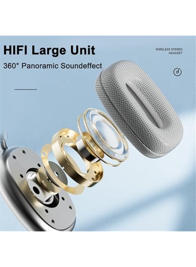 Wireless Bluetooth Over-Ear Headphones – Soft Cotton Headband, Noise Cancelling, TF Support & Comfortable Design for Daily Use - Image 3