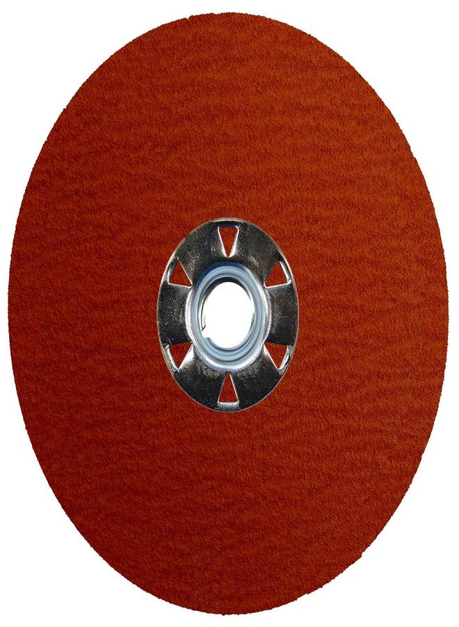Weiler 69890 Tiger Ceramic Alumina Resin Fiber Sanding & Grinding Disc, 5" Diameter, 60 Grit, 5/8" - 11 Hub (Pack of 25) - Image 1