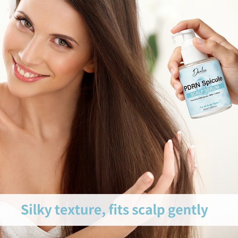 Danliss PDRN Bone Needle Scalp Serum 50ml: Caffeine, Biotin, Nourishes Hair Roots, Controls Oil - Image 3