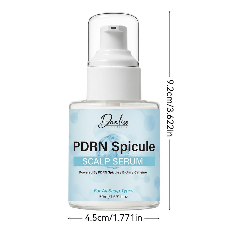 Danliss PDRN Bone Needle Scalp Serum 50ml: Caffeine, Biotin, Nourishes Hair Roots, Controls Oil - Image 5