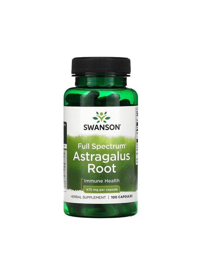 SWANSON جذر القتاد كامل الطيف، 470 مجم، 100 كبسولة