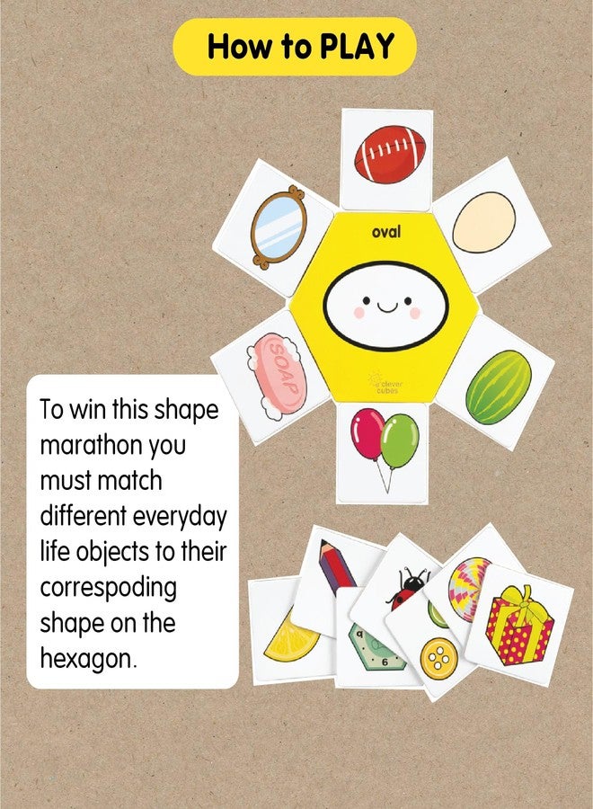 Clever Cubes Shape-A-Thon: Educational Game About All The Different Shapes. Perfect for Kids 2+ Years. Birthday Return Gift.|Multicolor|Pack of 1 - Image 4
