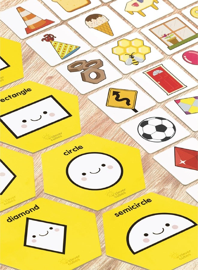 Clever Cubes Shape-A-Thon: Educational Game About All The Different Shapes. Perfect for Kids 2+ Years. Birthday Return Gift.|Multicolor|Pack of 1 - Image 5