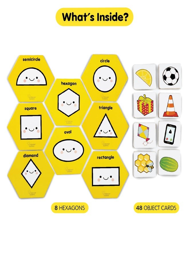Clever Cubes Shape-A-Thon: Educational Game About All The Different Shapes. Perfect for Kids 2+ Years. Birthday Return Gift.|Multicolor|Pack of 1 - Image 3