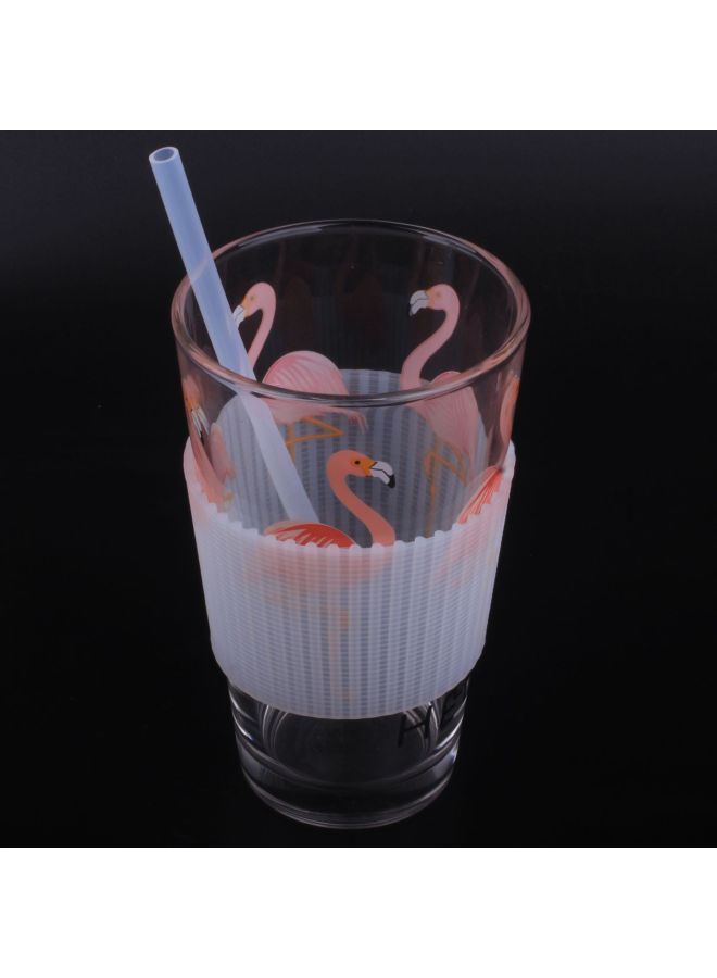 Transparent Silicone Straw Food Grade Flexible Foldable Silicone Straw For Children And Students-Color:Tender Powder-heart-shaped Silicone Straw-thick Tube 200mm  - Image 3