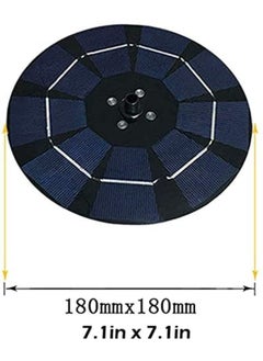 Hawaii Solar Water Fountain with LED Lights with 1500mAh Backup Aquarium and Garden Decoration  - Image 2