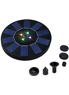 Hawaii Solar Water Fountain with LED Lights with 1500mAh Backup Aquarium and Garden Decoration  - Image 1