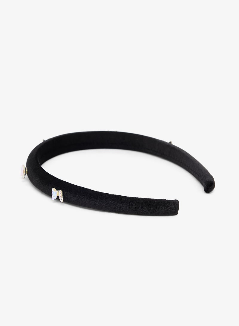 خزانة طوق شعر مزين بفراشة مرصعة بالماس - Image 2