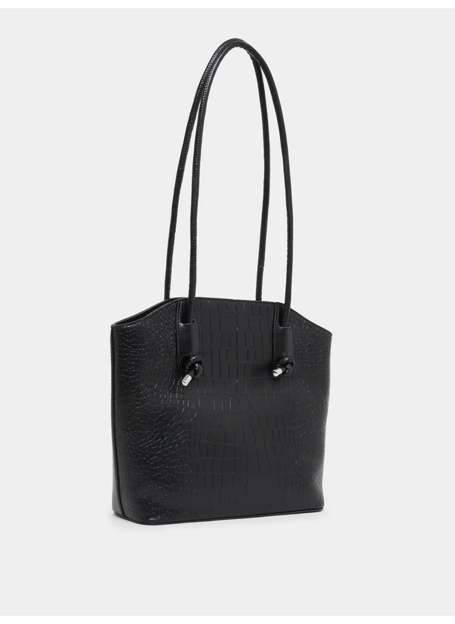 ستايلي Styli Snake Skin Textured Shoulder bag
