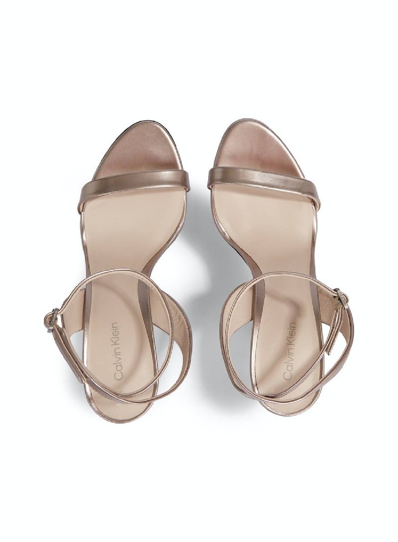 كالفن كلاين صندل من الجلد بكعب عالي رفيع - Image 4