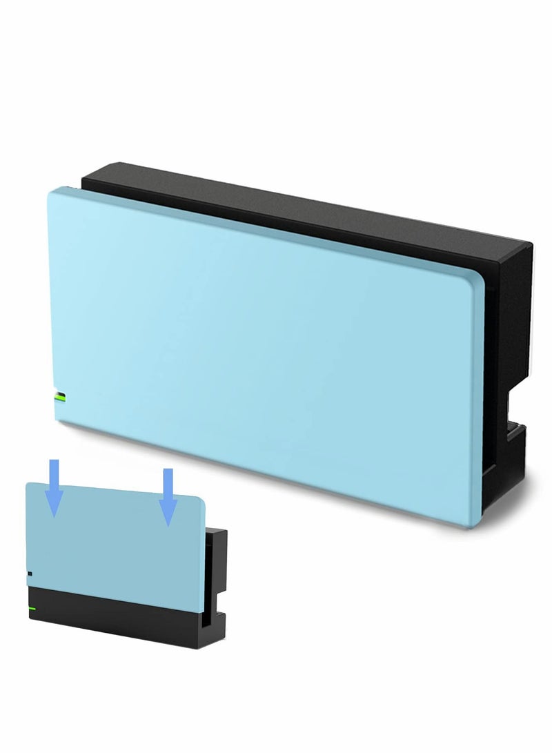 Dock Cover, Anti Scratch, Custom Faceplate Cover, for Nintendo Switch Charging Dock, for Switch Host Base Case, Hard Pc Slim Shell Anti-scratch, No Screwdriver Installation, for Switch Dock (Blue) - Image 1
