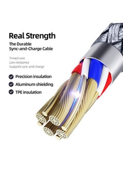 DUZZONA DUZZONA A8 2.4A USB to USB-C/Type-C Charging Data Cable, Length:1m  - Image 3