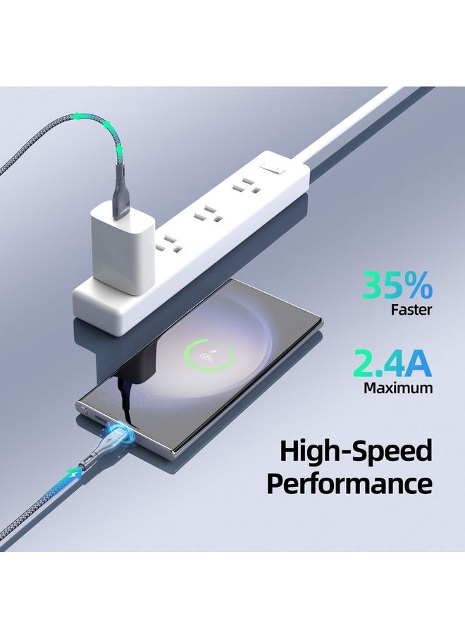DUZZONA - DUZZONA A8 2.4A USB to USB-C/Type-C Charging Data Cable, Length:1m - Image 1