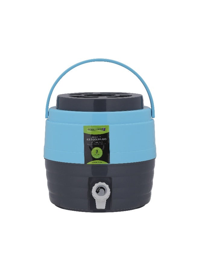 Royalford Carry Cool Plus, Durable Tap, RF10487 | PU Foam Insulation | Easy to Carry Handle | Ideal for Home/ Office/ Shop & More| Reusable| Easy to Carry Handle Assorted - Image 3