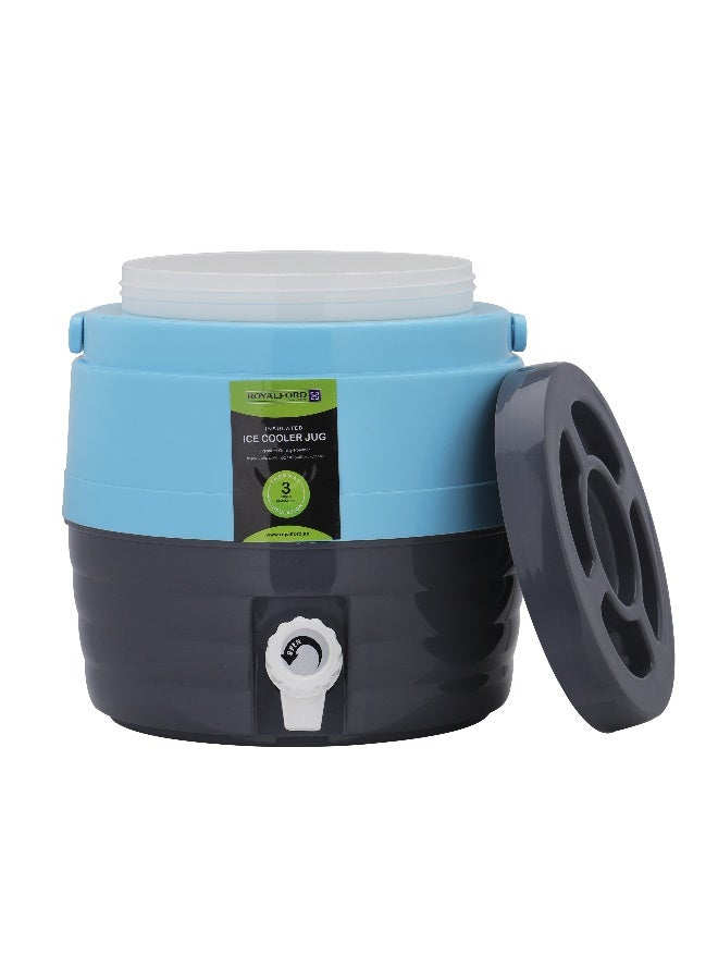 Royalford Carry Cool Plus, Durable Tap, RF10487 | PU Foam Insulation | Easy to Carry Handle | Ideal for Home/ Office/ Shop & More| Reusable| Easy to Carry Handle Assorted - Image 5