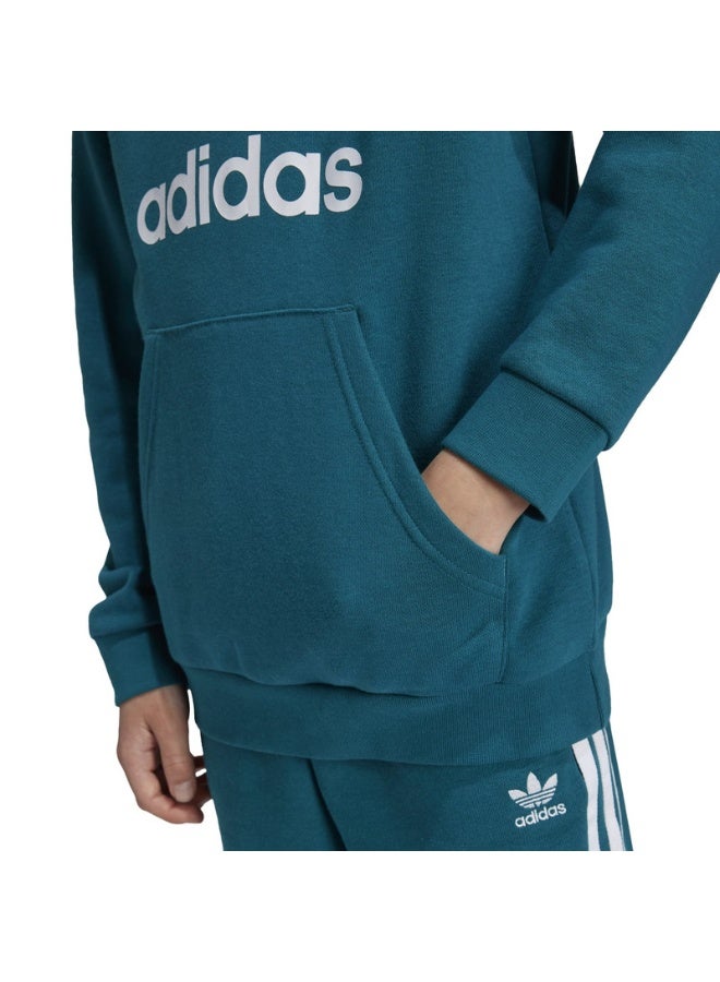 Adidas adidas TREFOIL HOODIE Blue Originals Kids SWEATSHIRTS  - Image 4