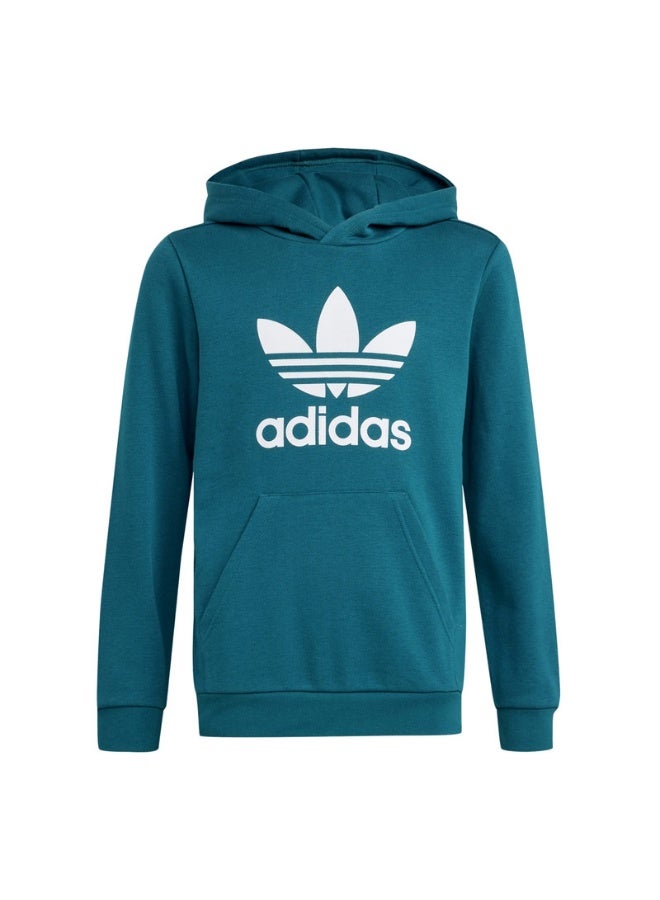 Adidas adidas TREFOIL HOODIE Blue Originals Kids SWEATSHIRTS  - Image 2