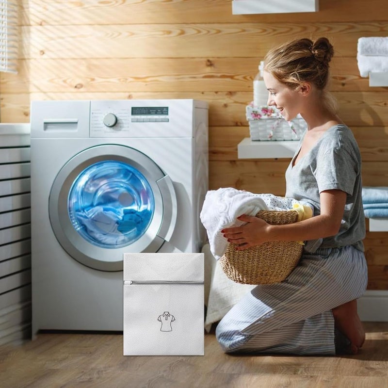 BS B&S Mesh Laundry Bag Zippered Wash Bags - Image 3