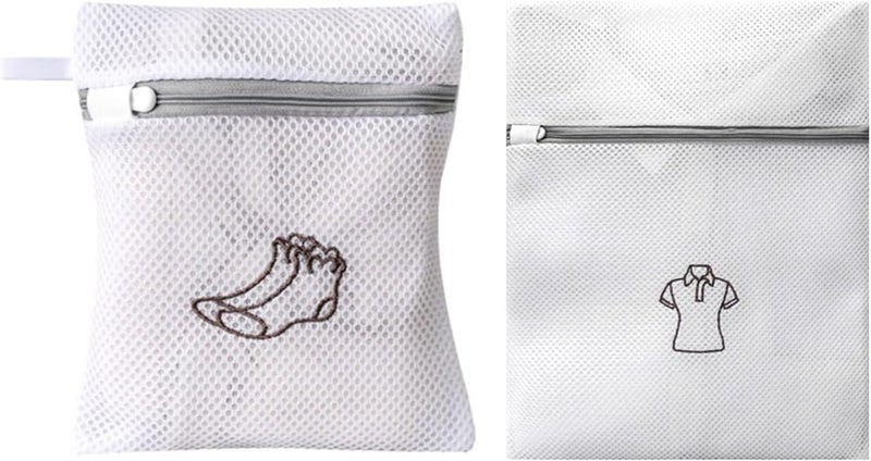 BS B&S Mesh Laundry Bag Zippered Wash Bags - Image 2