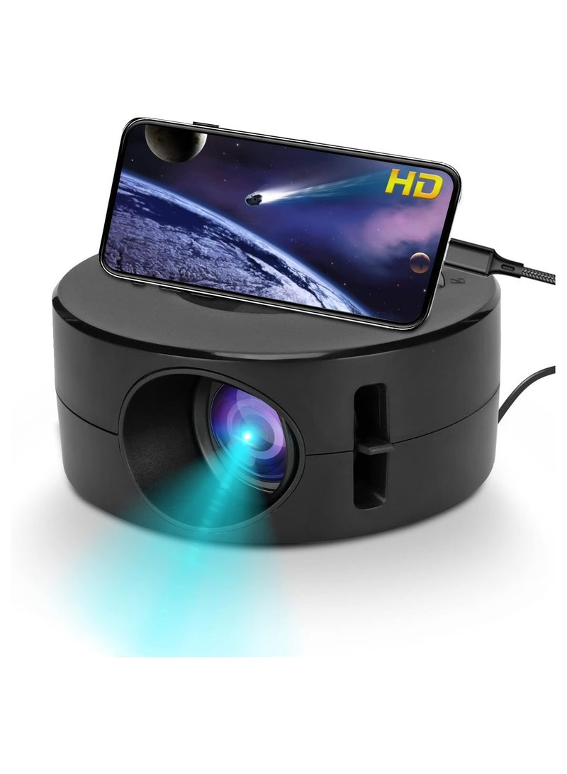 Portable Mini LED Projector for Smartphones and Tablets, Ideal for Home Theater and Outdoor Movies, Perfect Gift for Kids, Supports Mobile Power for Easy Use. - Image 1