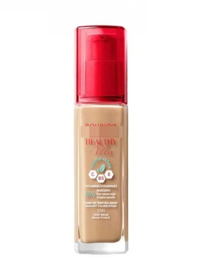 REAL BEAUTY Healthy Mix Foundation Light Beige 30ml - 53W - Image 1